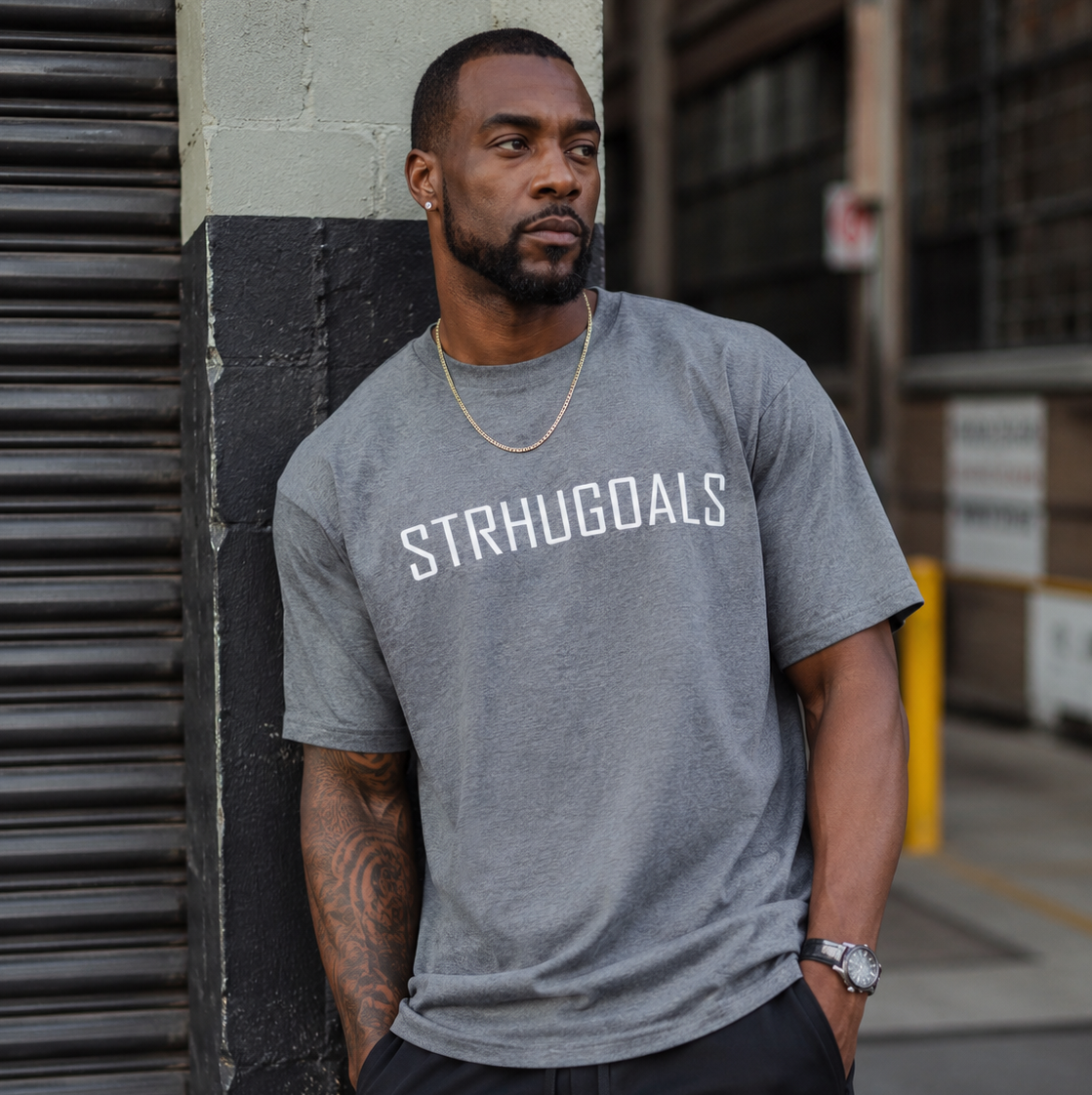 STRHUGOALS Original Logo Men’s Premium Heavyweight Tee