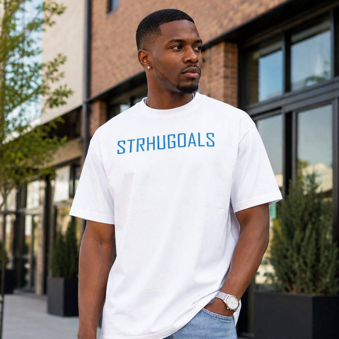 STRHUGOALS Original Logo Men’s Premium Heavyweight Tee