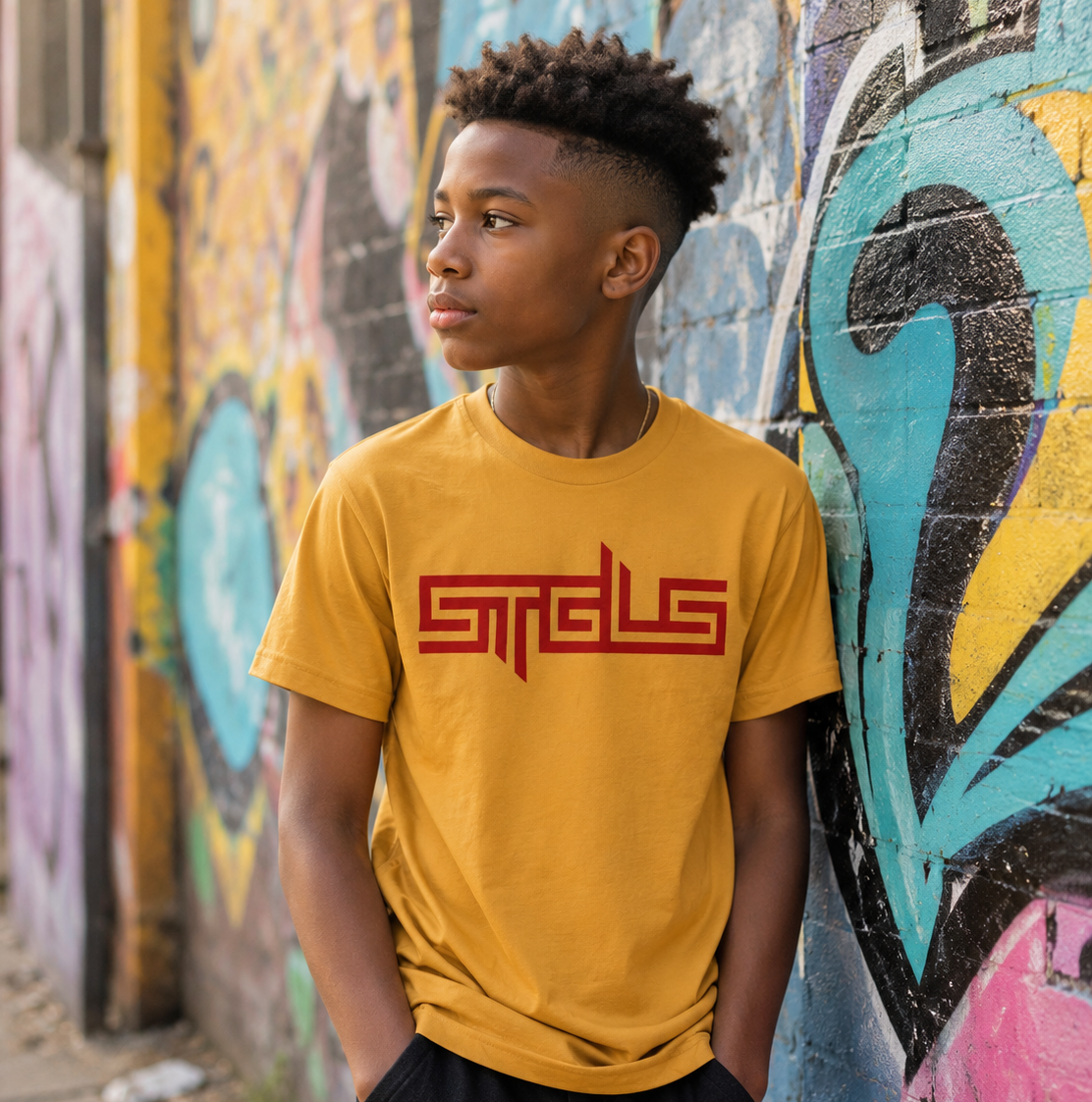 STRHUGOALS "STGLS" Active Boys Short Sleeve T-Shirt