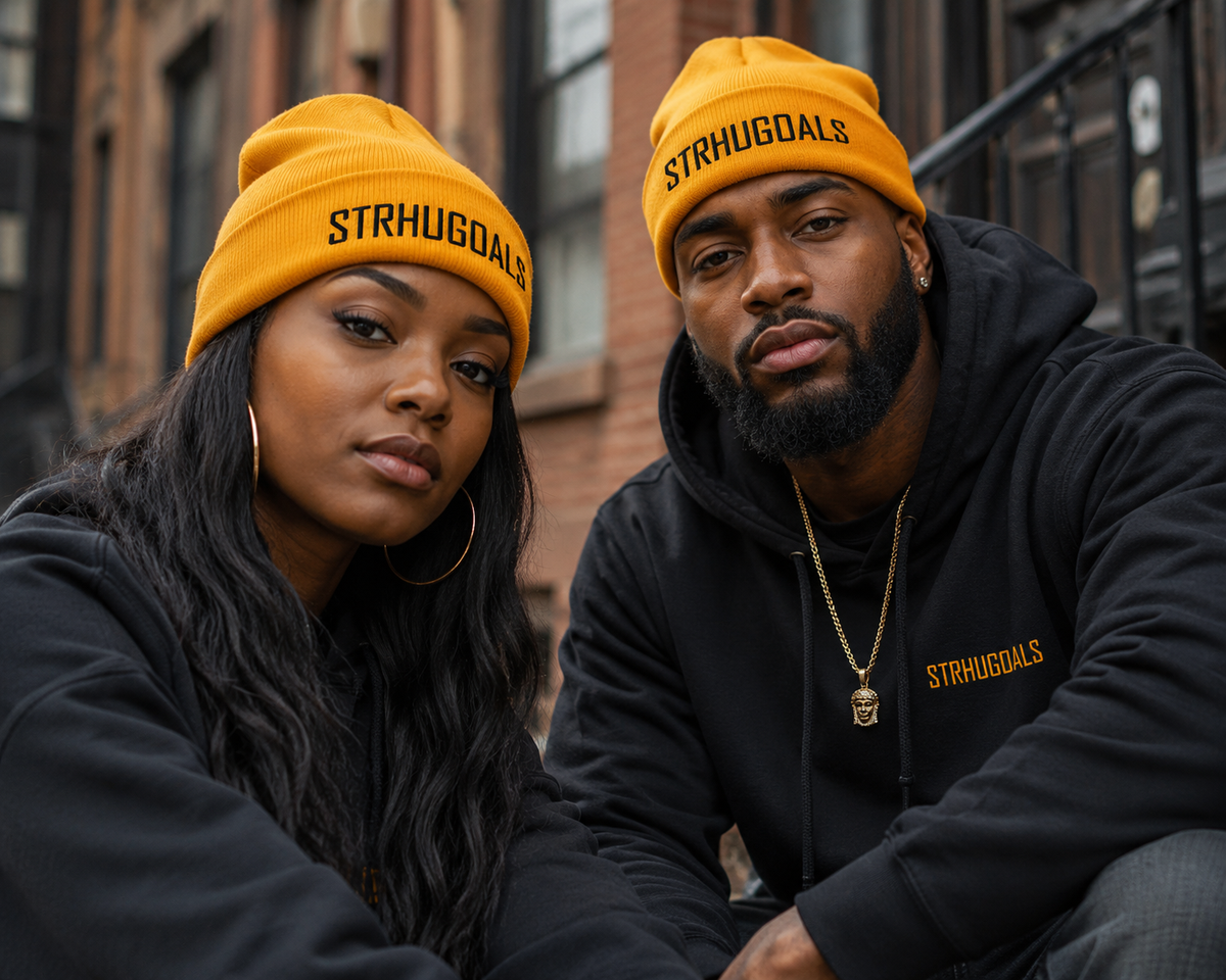 STRHUGOALS Classic (Gold) Cuffed Beanie
