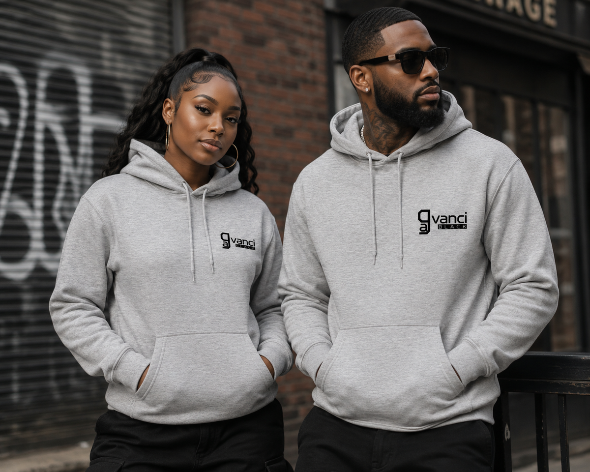 Gavanci Black “Lowkey Grey Day” Hoodie