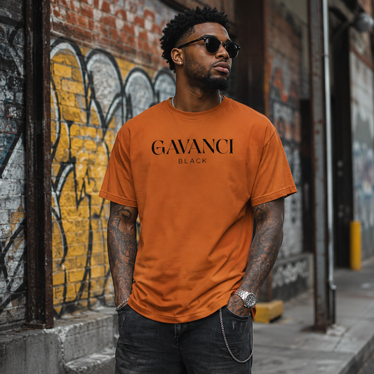 Gavanci Black Original Logo Men's T-shirt
