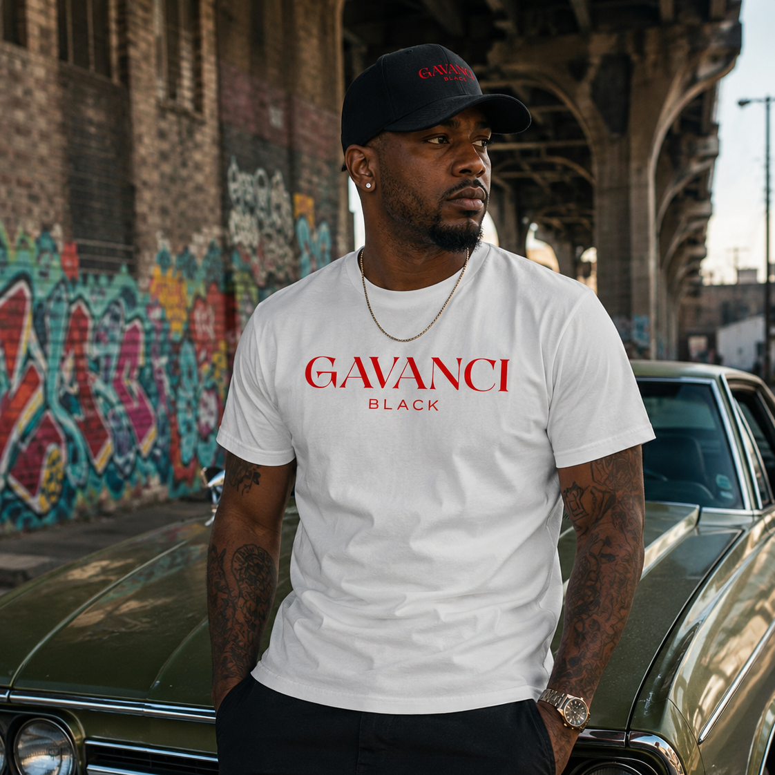 Gavanci Black Original Logo Men's T-shirt - Billi Wain product image 1