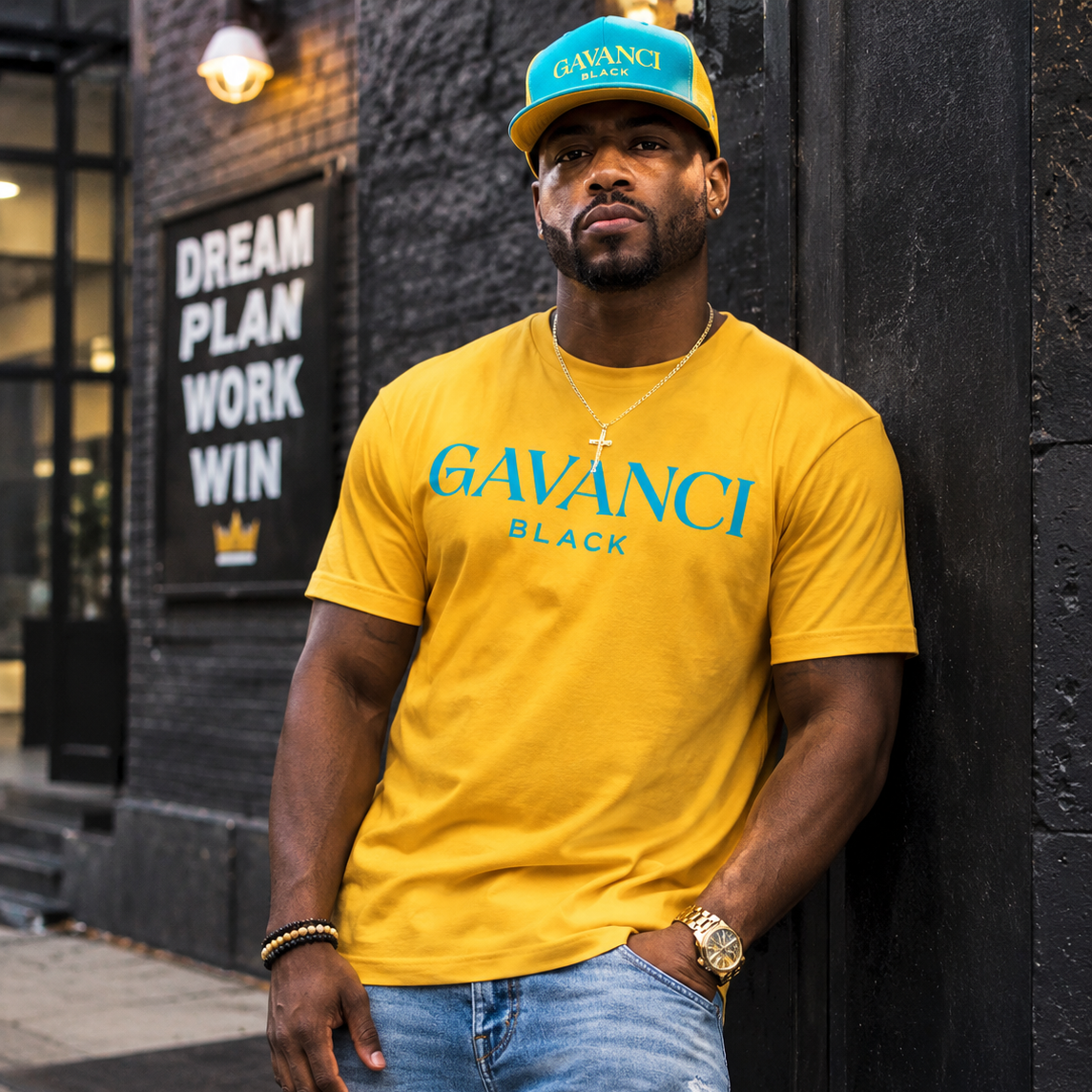 Gavanci Black Original Logo Men's T-shirt - Billi Wain product image 2