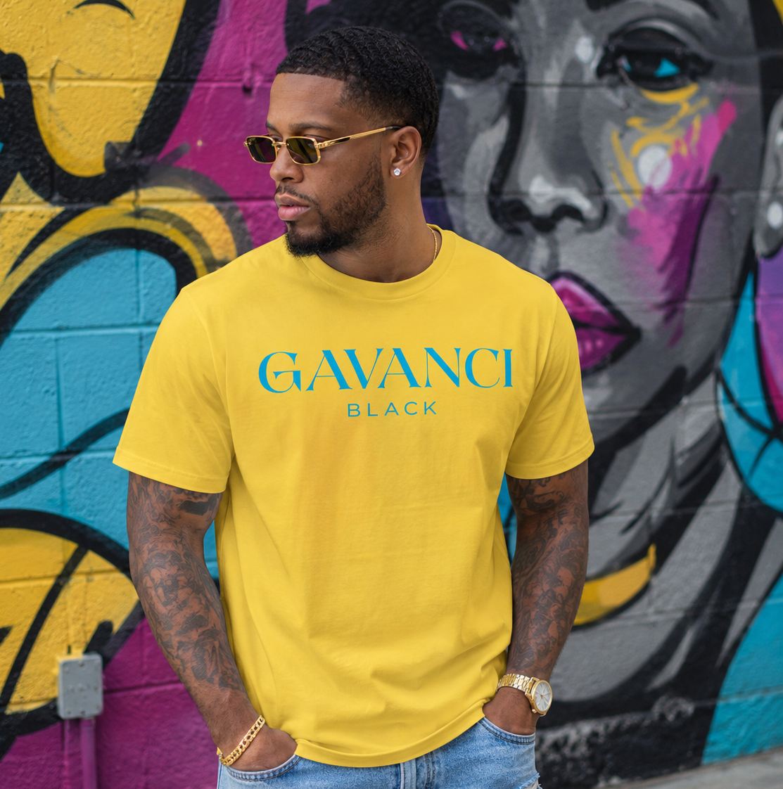 Gavanci Black Original Logo Men's T-shirt - Billi Wain product image 3