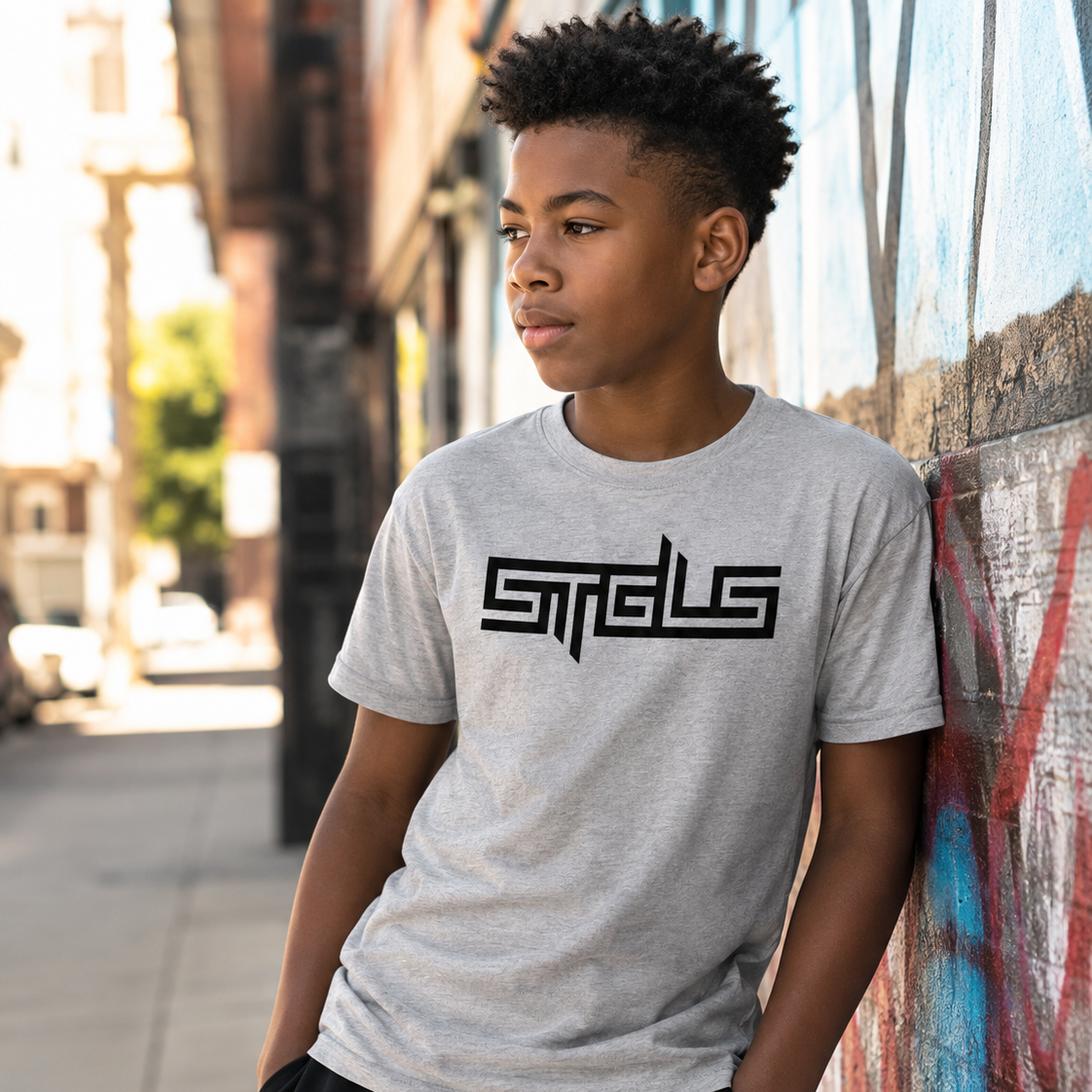 STRHUGOALS "STGLS" Active Boys Short Sleeve T-Shirt