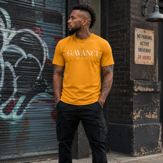 Gavanci Black Original Logo Men's T-shirt