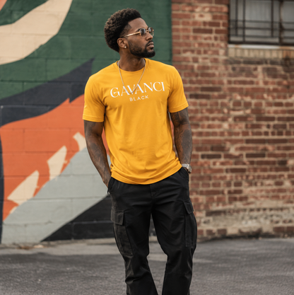 Gavanci Black Original Logo Men's T-shirt