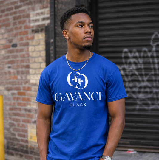 Gavanci Black Designer Men's T-shirt