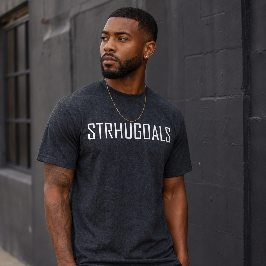 STRHUGOALS Original Logo Men’s Premium Heavyweight Tee