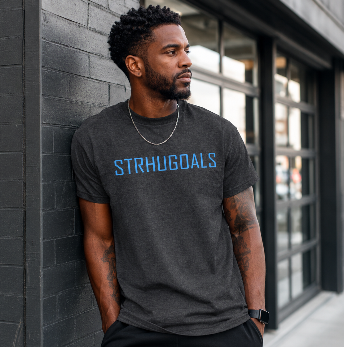 STRHUGOALS Original Logo Men’s Premium Heavyweight Tee