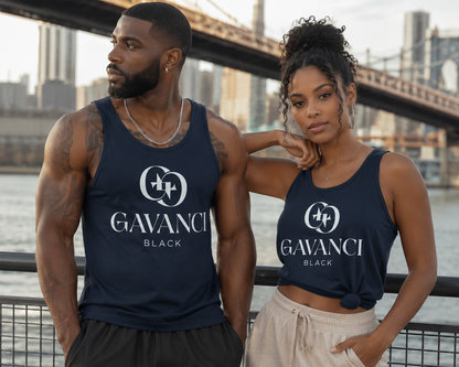 Gavanci Black Designer Tank Top