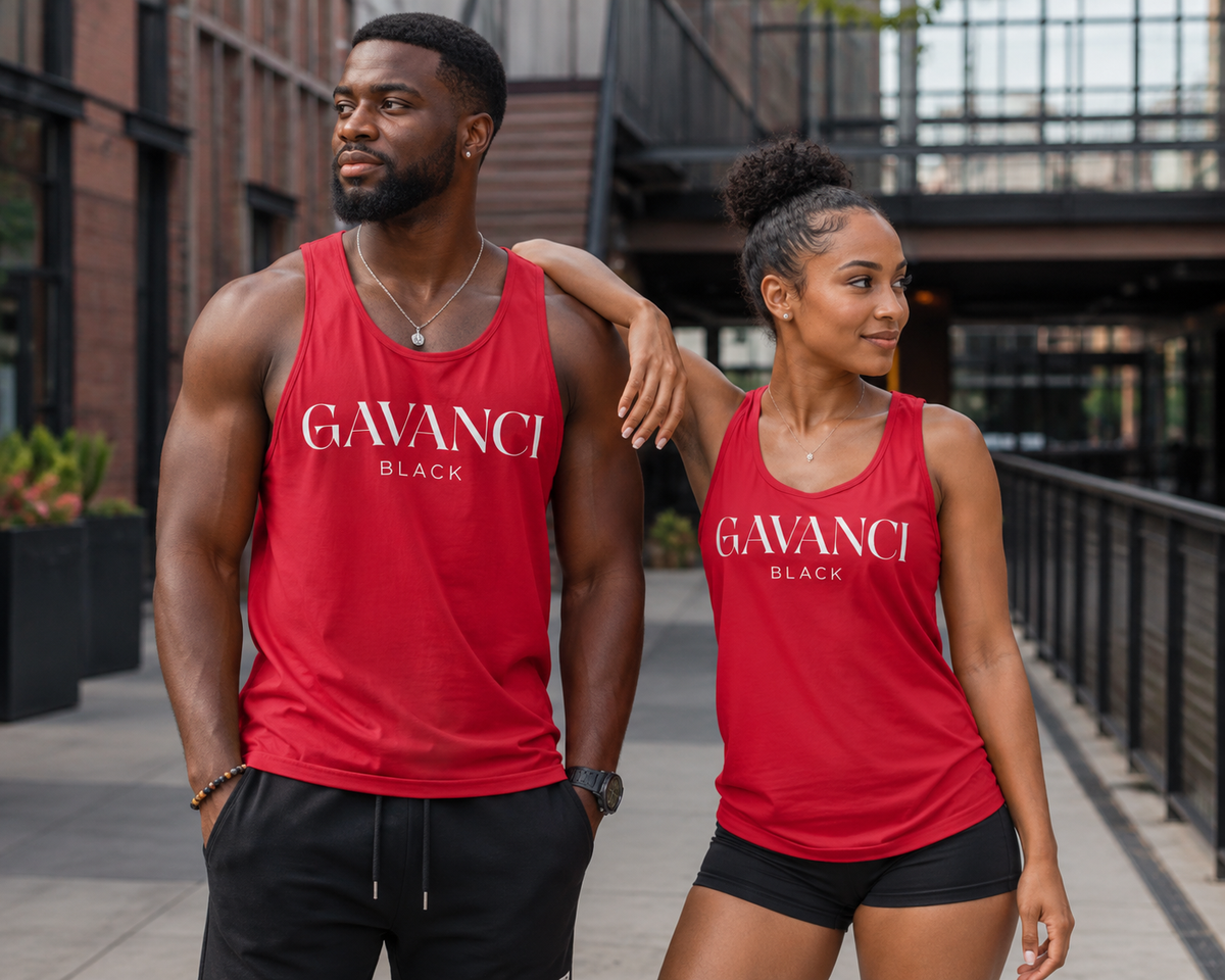 Gavanci Black Original Logo Tank Top