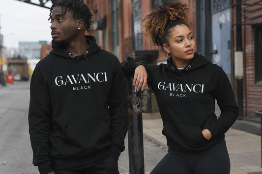Gavanci Black Original Logo Hoodie