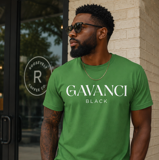 Gavanci Black Designer Men's T-shirt