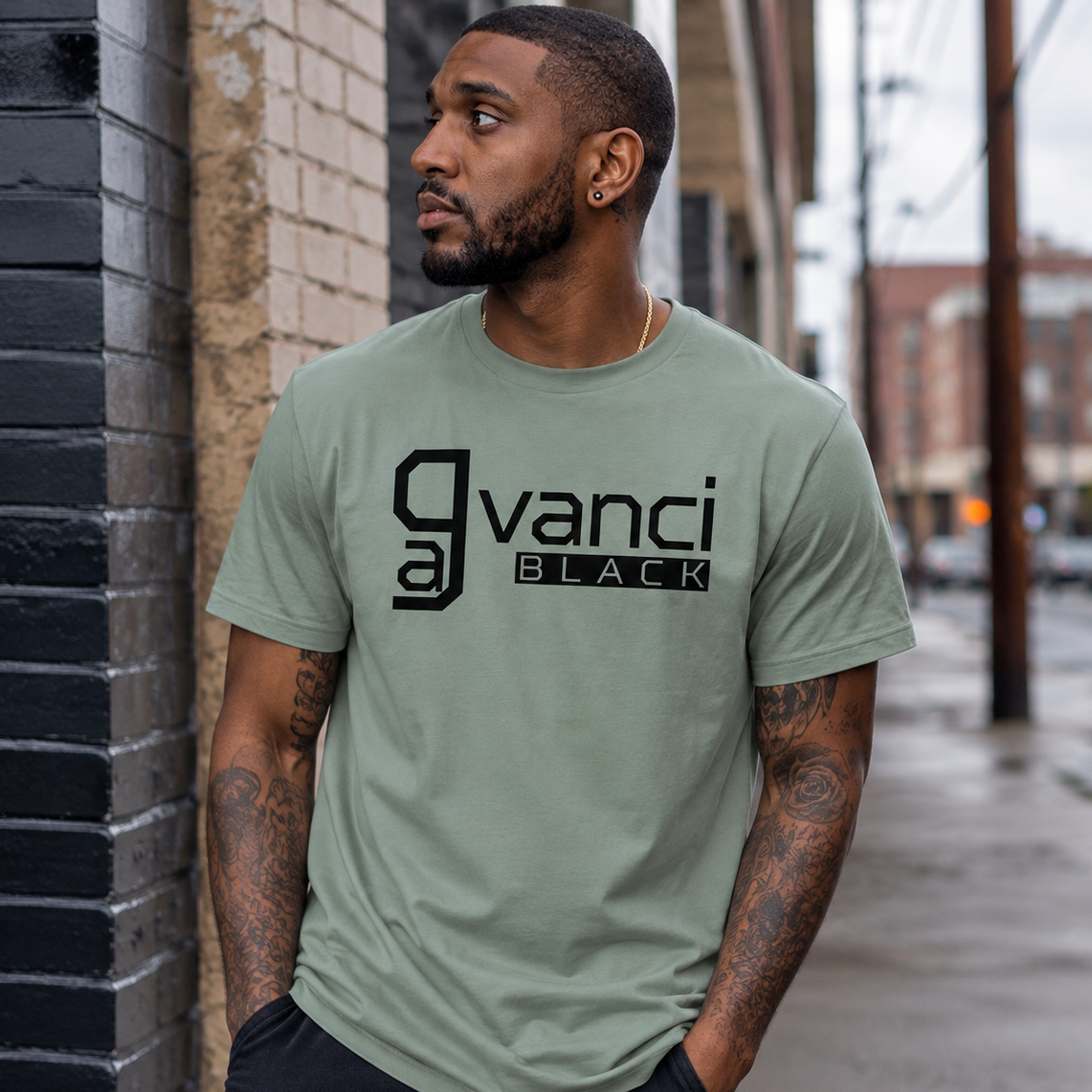 Gavanci Black "Lowkey" Men's T-shirt - Billi Wain product image 1