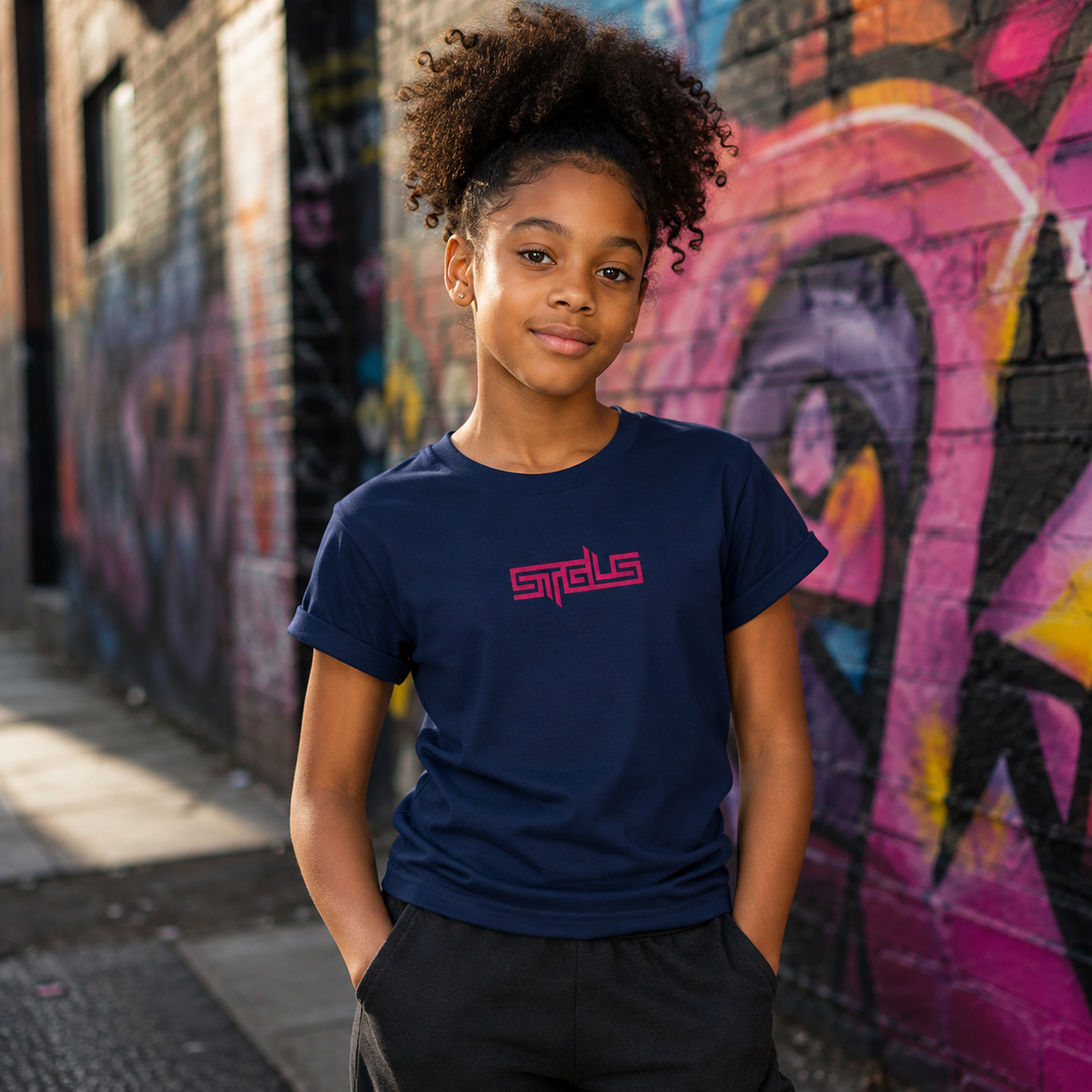 STRHUGOALS "STGLS Active" (Pink) Girls T-shirt