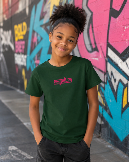 STRHUGOALS "STGLS Active" (Pink) Girls T-shirt
