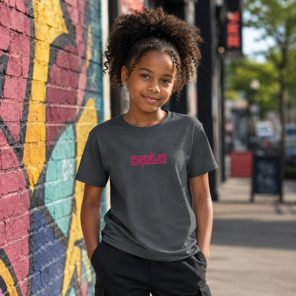 STRHUGOALS "STGLS Active" (Pink) Girls T-shirt
