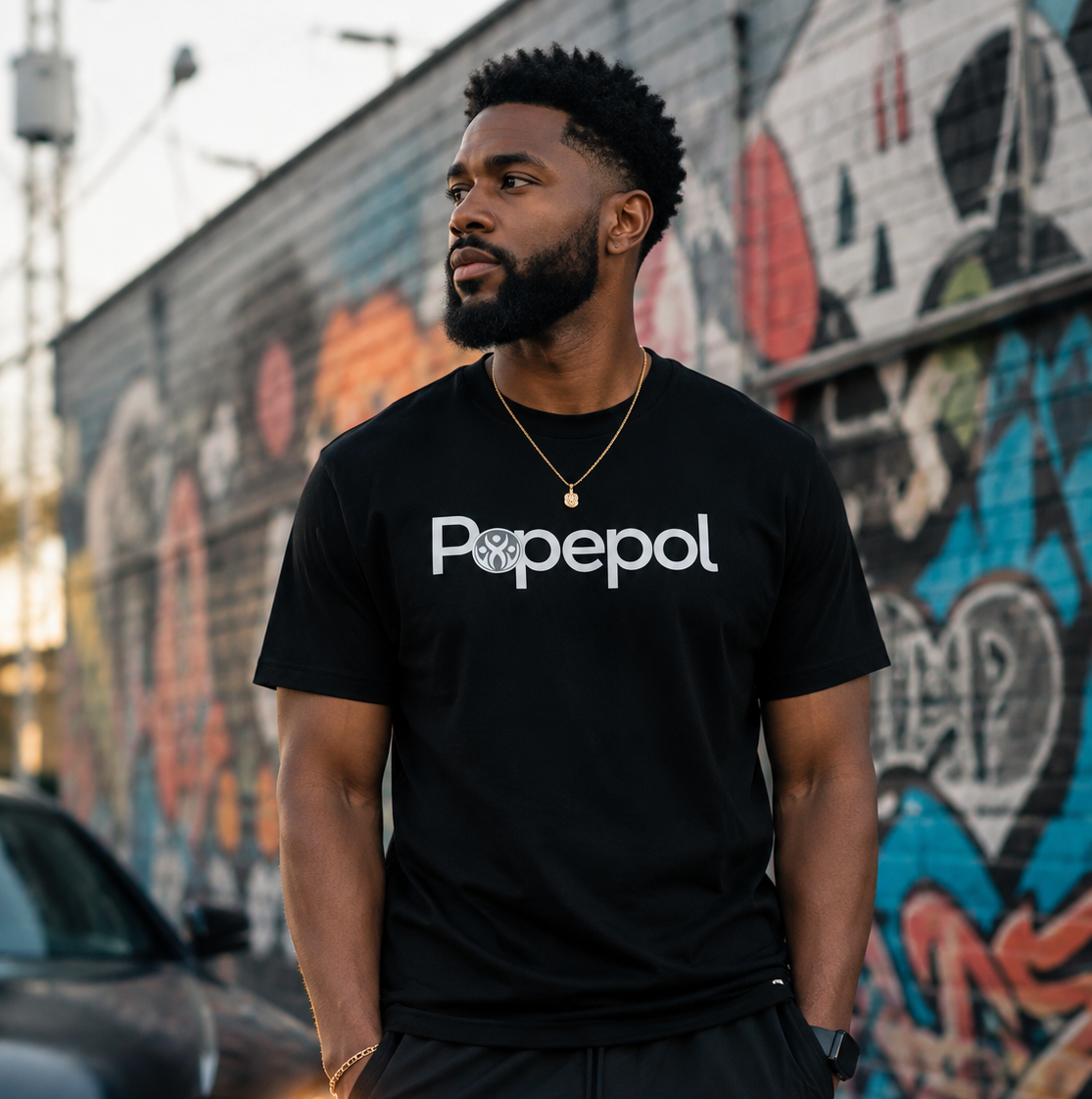Popepol "Rise above" Men's T-shirt