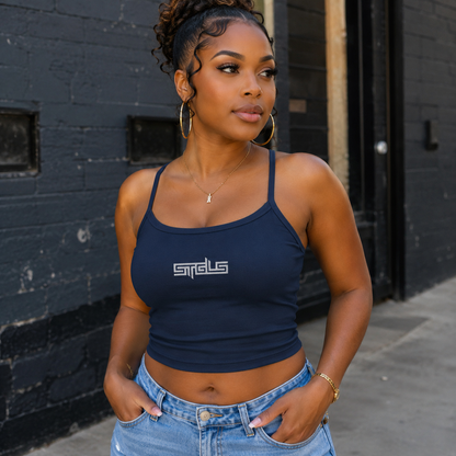 STRHUGOALS “STGLS Active” (White) Women’s micro-rib tank top