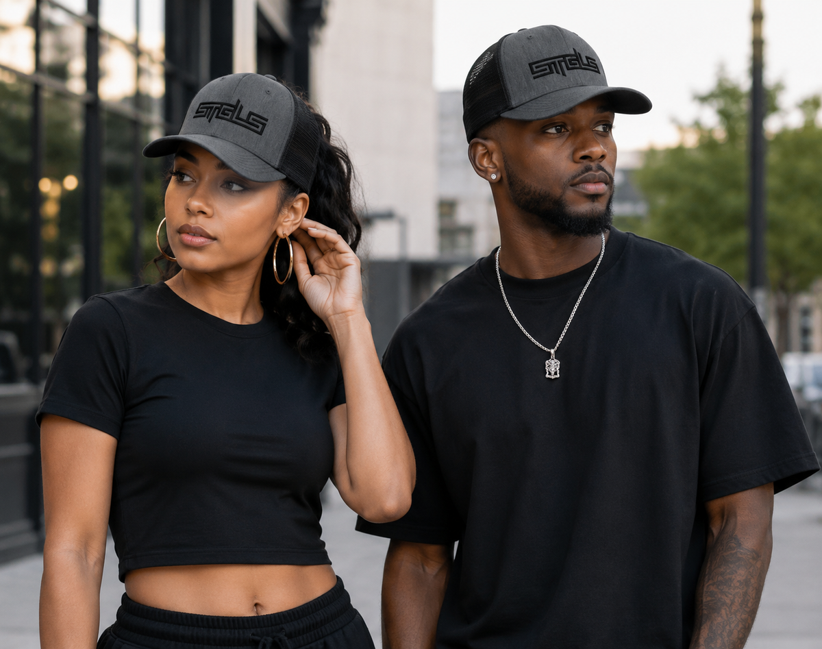 STRHUGOALS “STGLS Active” (Black) Trucker Cap
