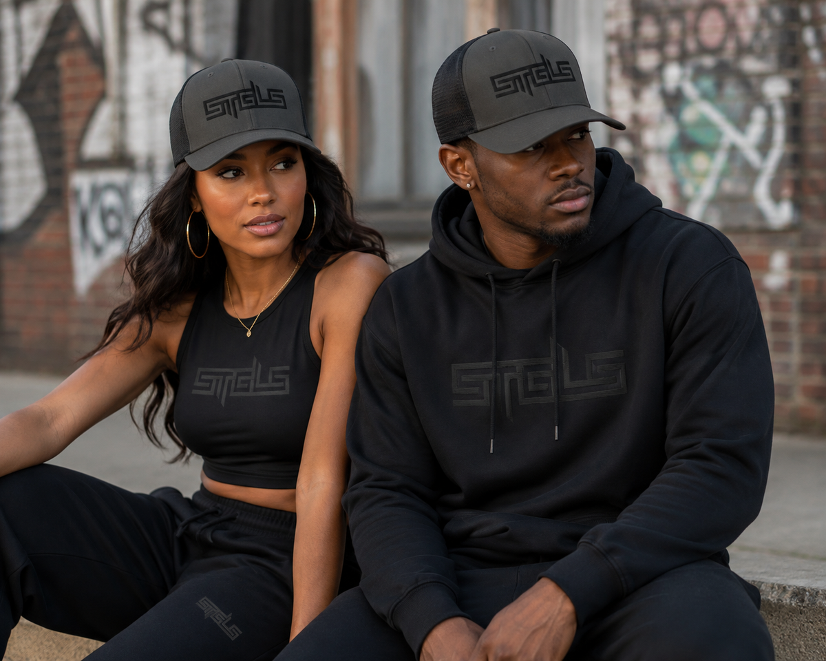 STRHUGOALS “STGLS Active” (Black) Trucker Cap