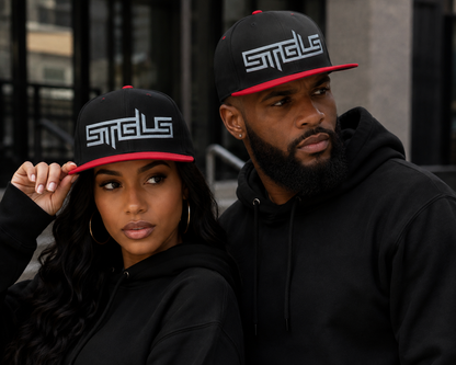 STRHUGOALS “STGLS Active” (White) Flat Bill Cap