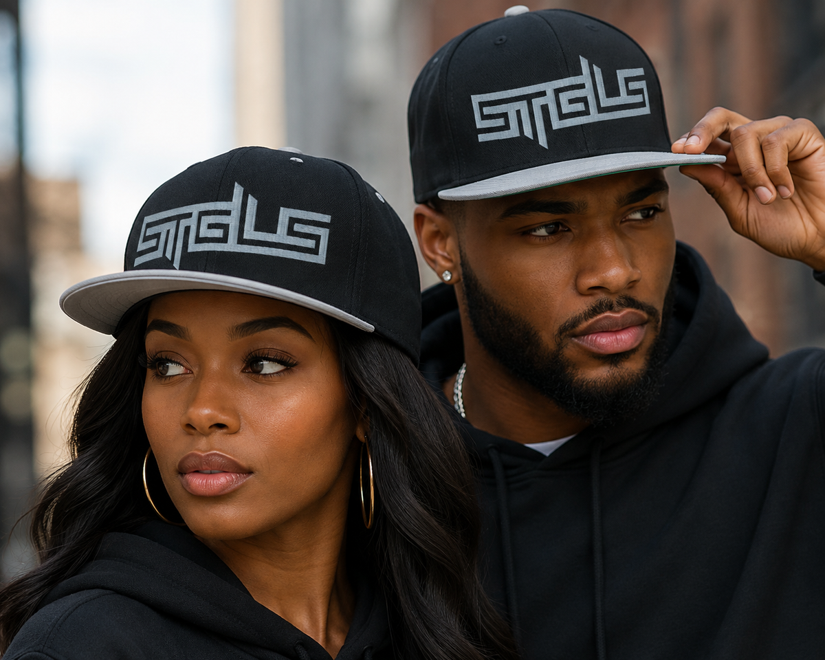 STRHUGOALS “STGLS Active” (White) Flat Bill Cap