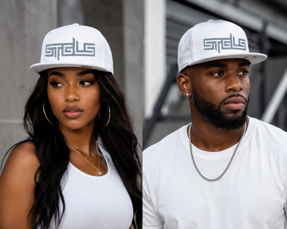 STRHUGOALS “STGLS Active” (White) Flat Bill Cap