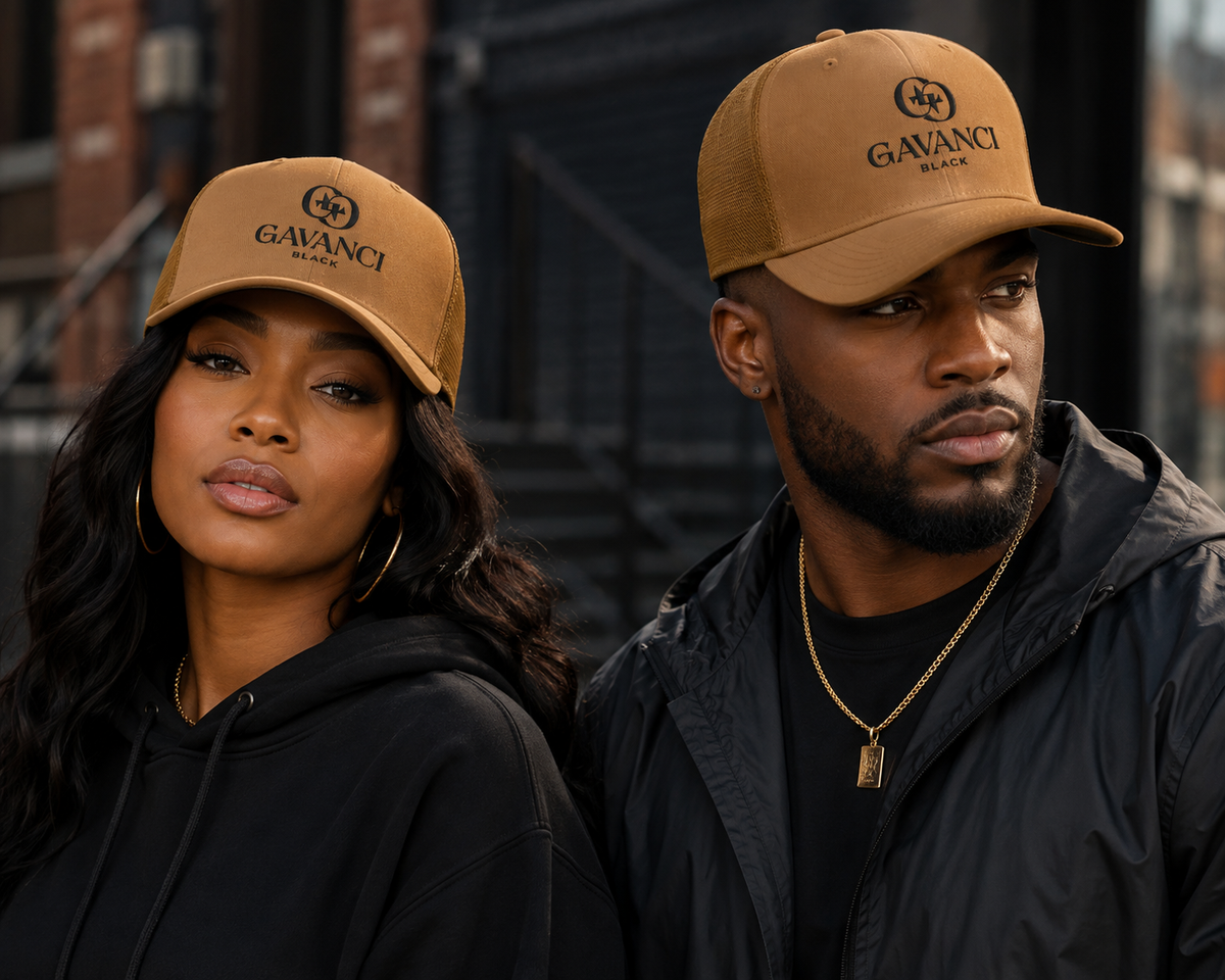 Gavanci Black Designer (ME) Trucker Cap
