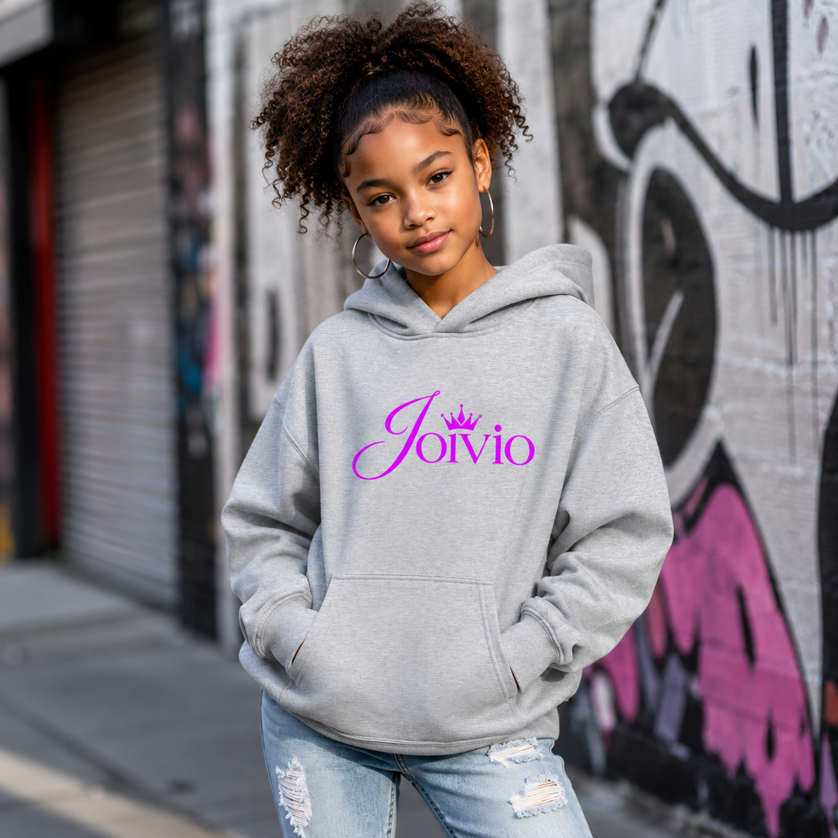 Joivio Girls Fleece Hoodie