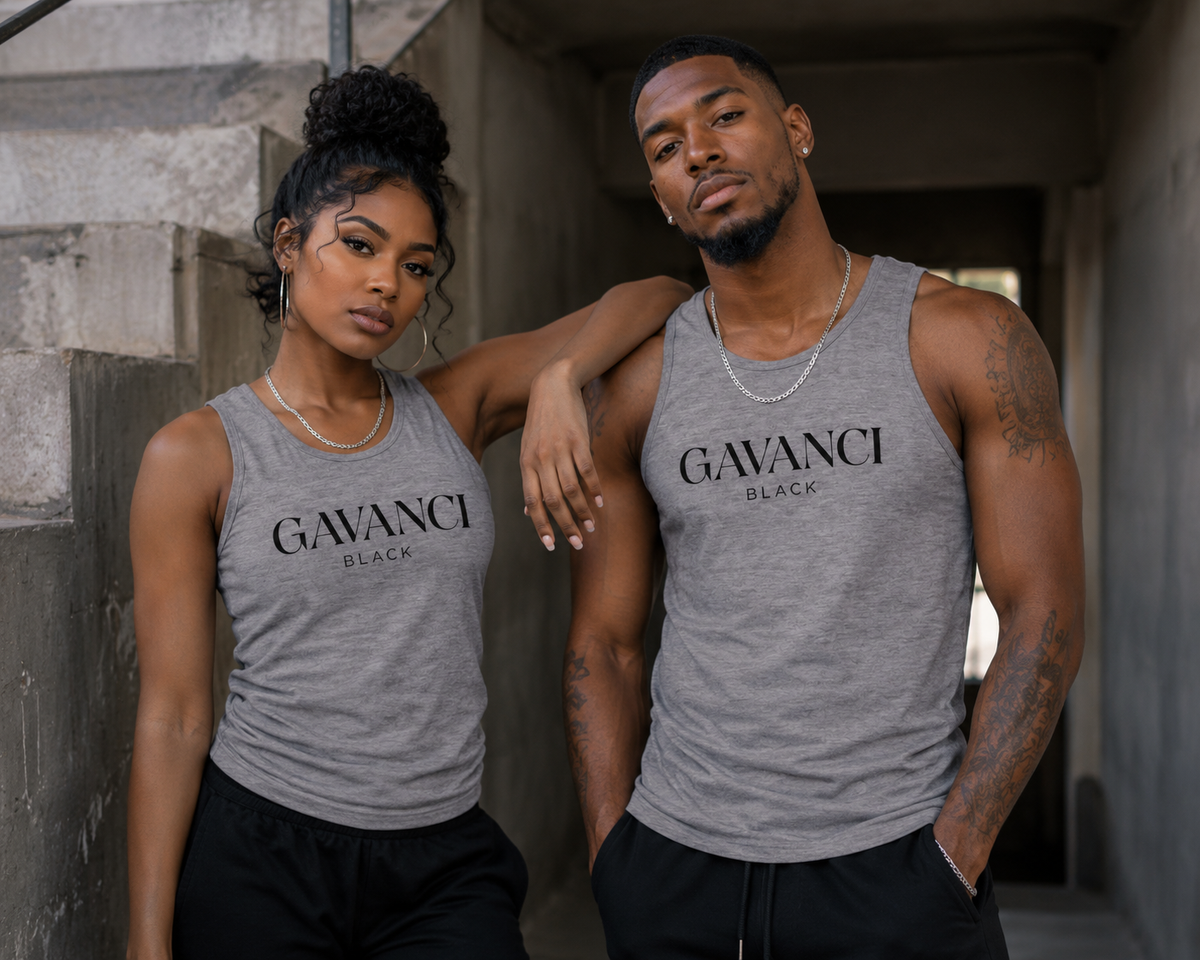 Gavanci Black Original Logo Tank Top