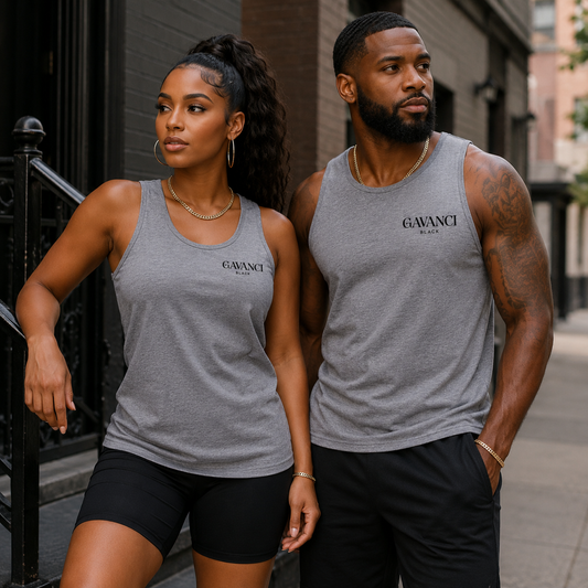 Gavanci Black Original Logo Tank Top