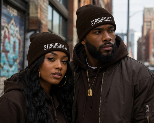 STRHUGOALS Classic (White) Cuffed Beanie