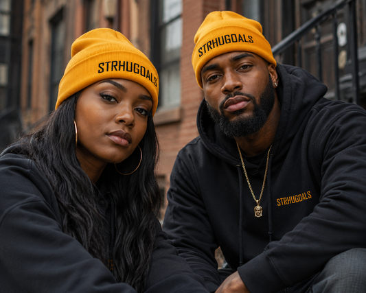 STRHUGOALS Classic (Gold) Cuffed Beanie