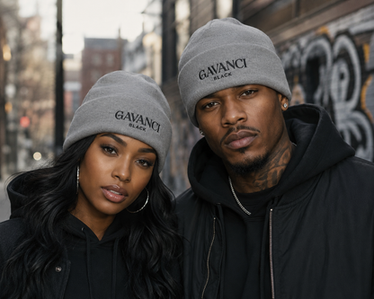 Gavanci Black Original Logo (SL) Cuffed Beanie