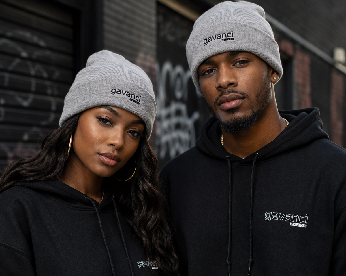 Gavanci Black "The Professional" (SL) Cuffed Beanie