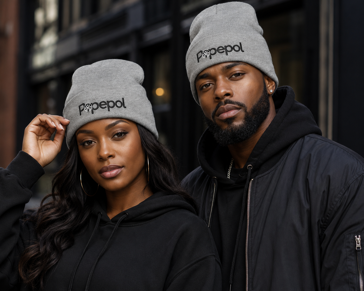 Popepol "Rise Above" Cuffed Beanie