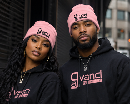 Gavanci Black "Lowkey" Cuffed Beanie