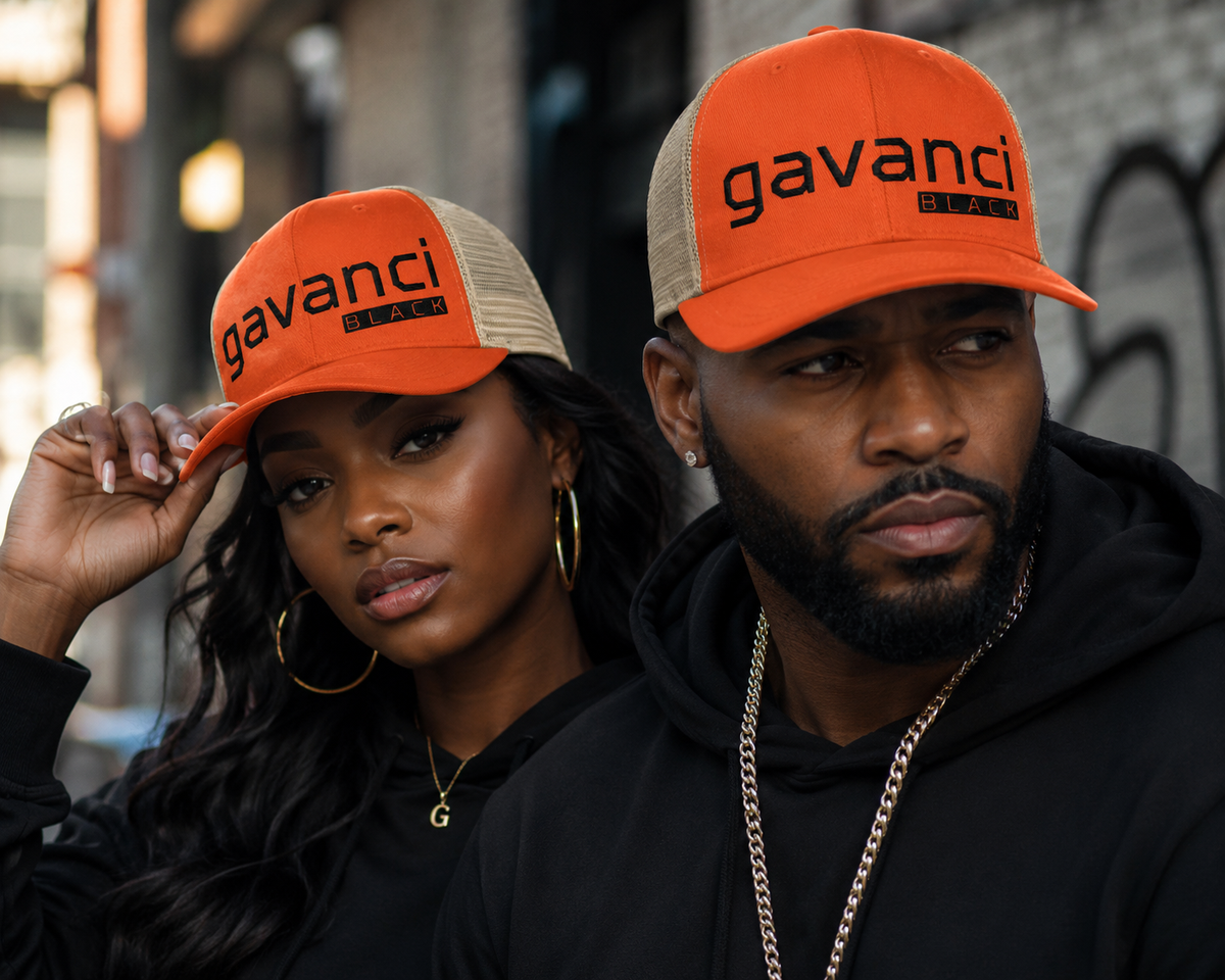 Gavanci Black "The Professional" Trucker Cap