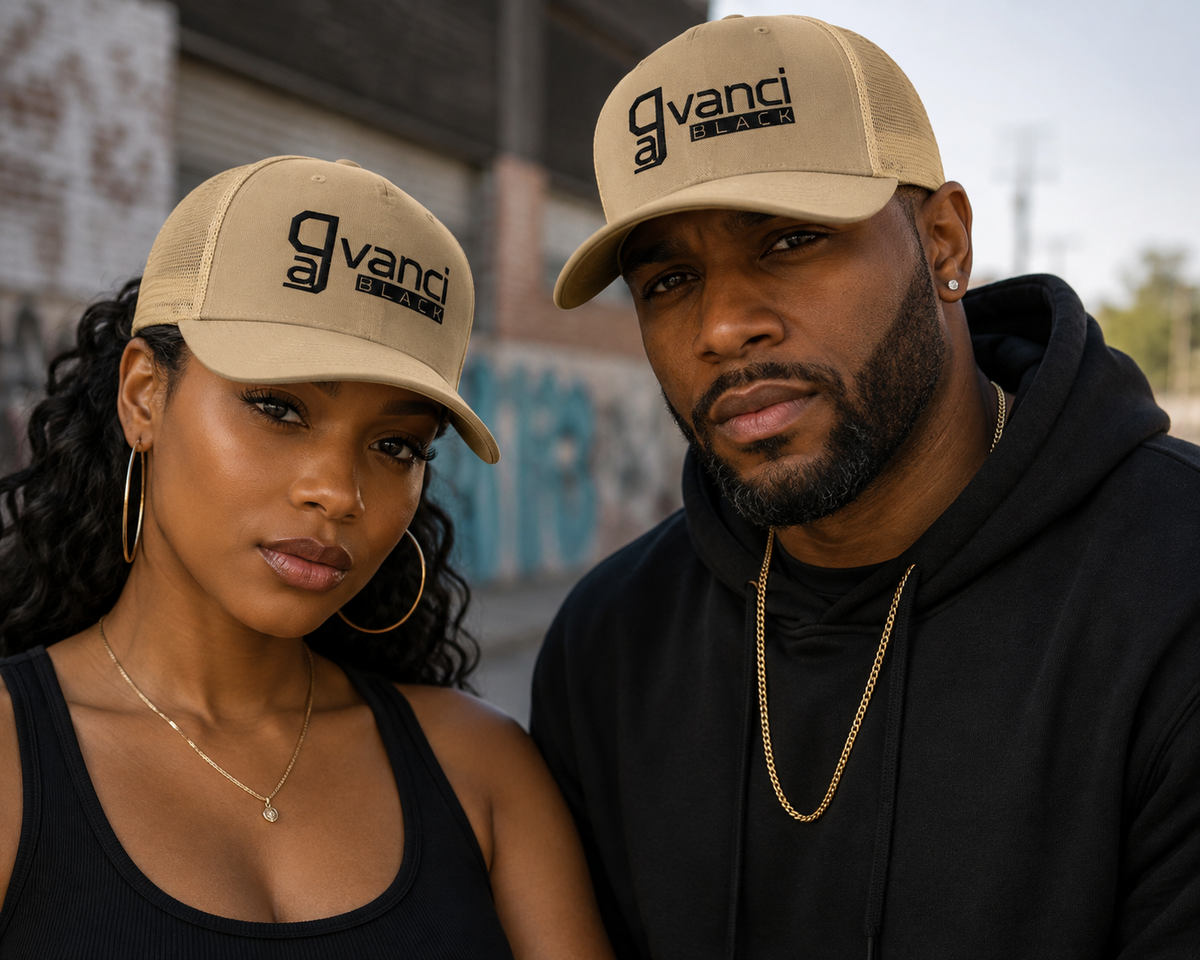 Gavanci Black "Lowkey" Trucker Cap