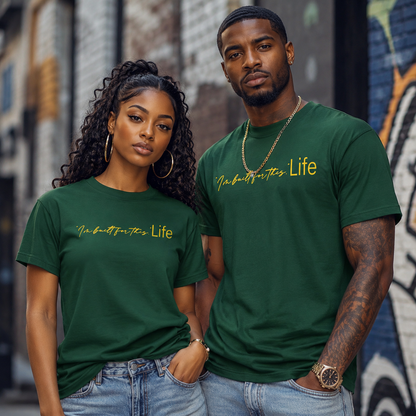 STRHUGOALS "I'm built for this. Life" Gold Men's t-shirt
