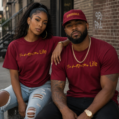 STRHUGOALS "I'm built for this. Life" Gold Men's t-shirt
