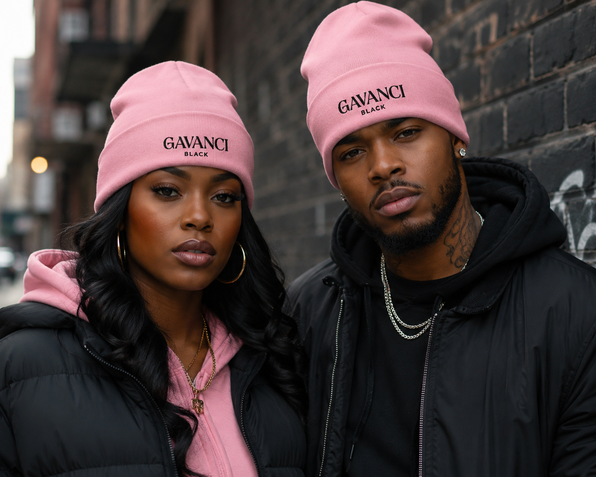 Gavanci Black Original Logo (SL) Cuffed Beanie