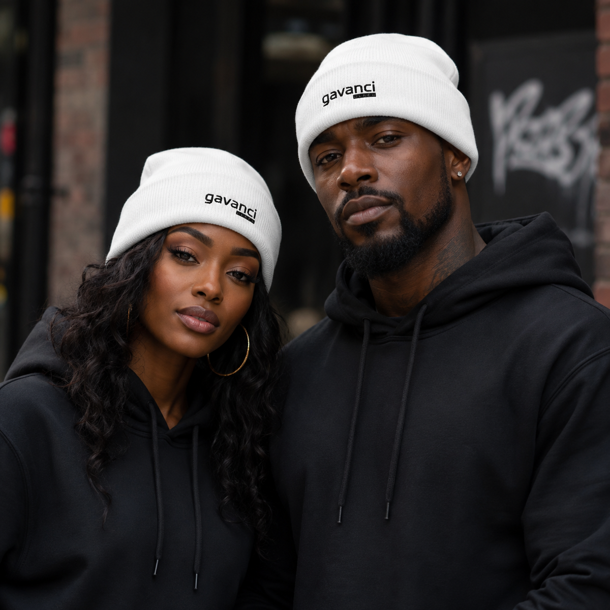 Gavanci Black "The Professional" (SL) Cuffed Beanie