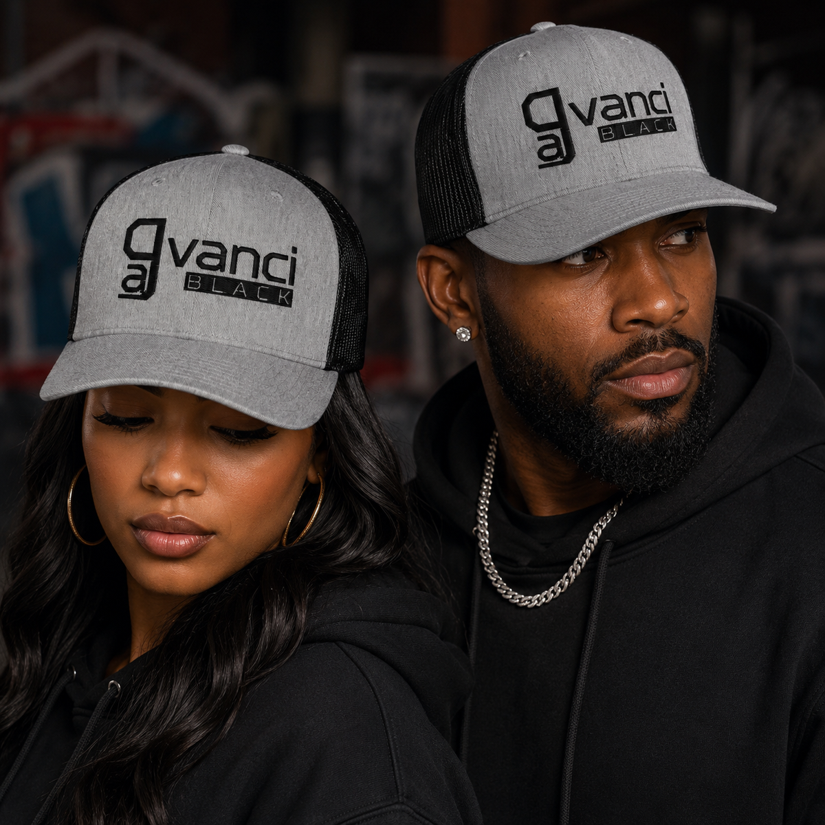 Gavanci Black "Lowkey" Trucker Cap