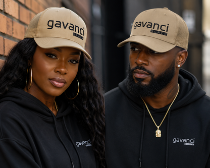 Gavanci Black "The Professional" Trucker Cap