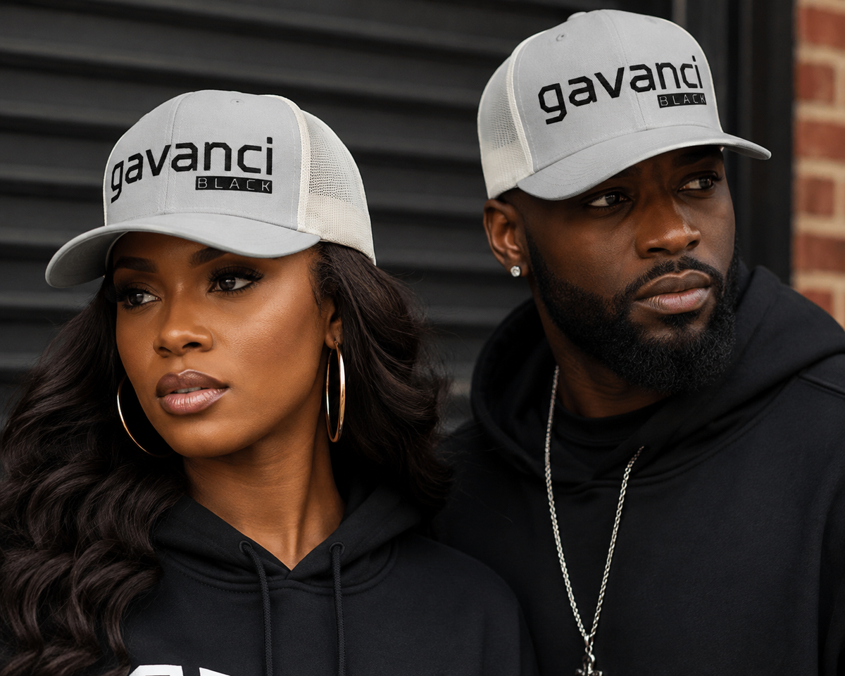 Gavanci Black "The Professional" Trucker Cap