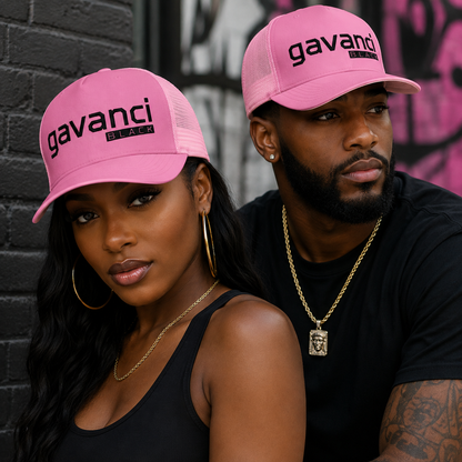 Gavanci Black "The Professional" Trucker Cap